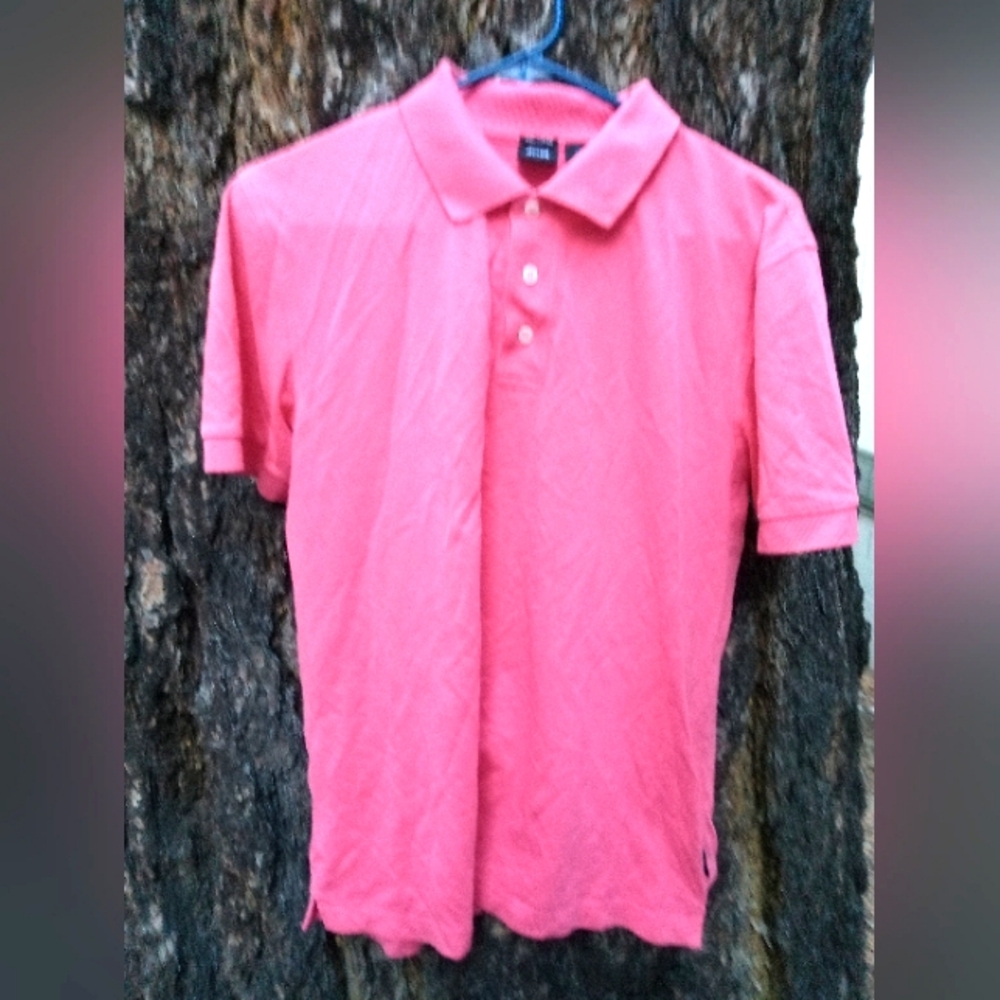 Mens Boss Polo Size M Pink Pima Cotton